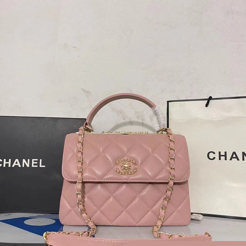 Ch*el top handle bags